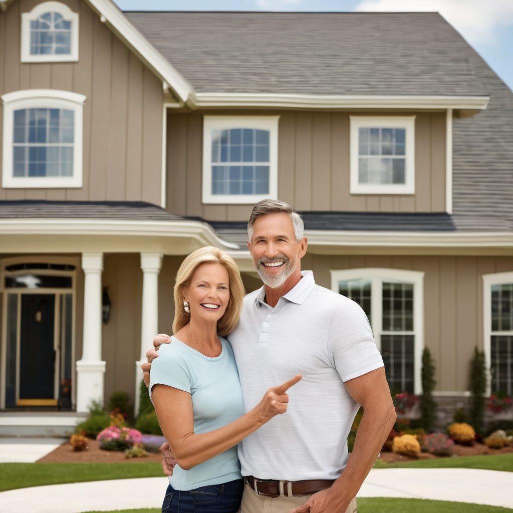 Happy homeowner with new roof