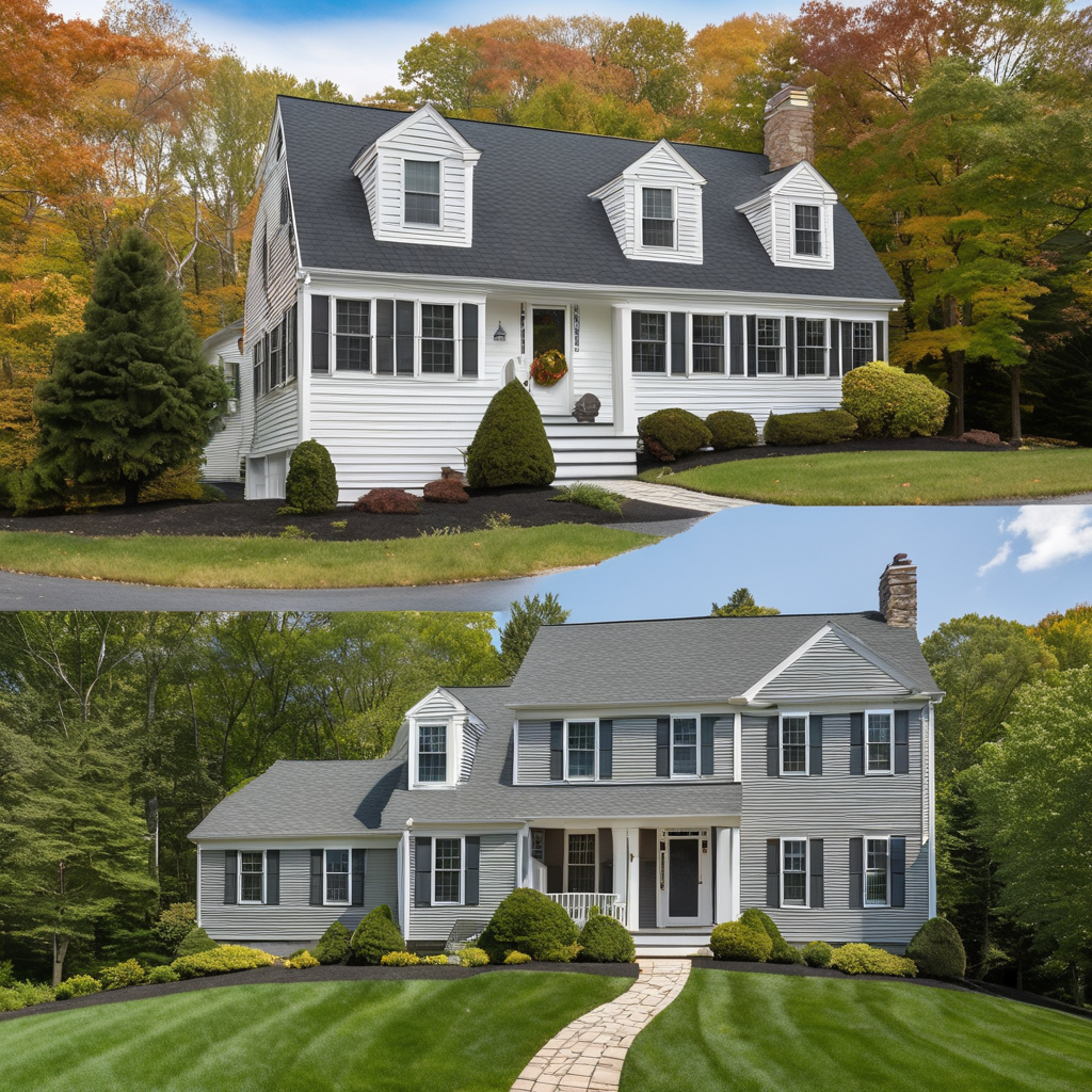 Completed roof replacement project showing new architectural shingles