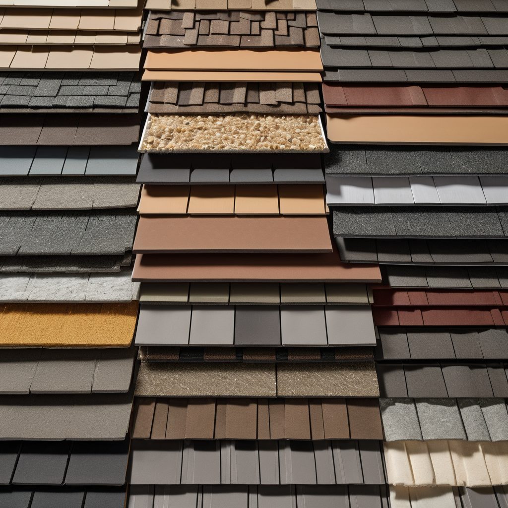 Roofing materials display and office
